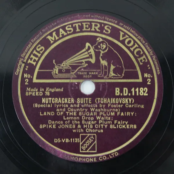 Spike Jones & His City Slickers Nutcracker Suite 78 RPM HMV BD.1182