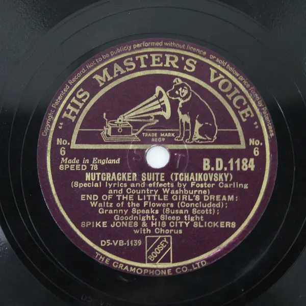 Spike Jones & His City Slickers Nutcracker Suite Shellac 78 RPM 2-Record Set 5&6
