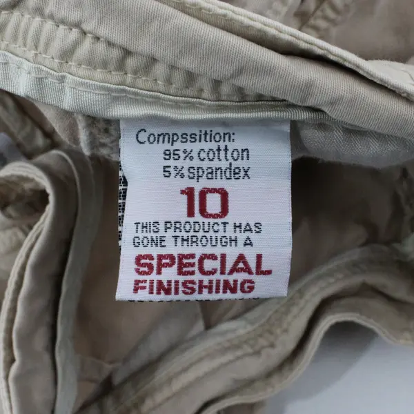 Four Steeds Womens Cargo Shorts Size 10 Beige Hiking Outdoor Multiple Pockets 
