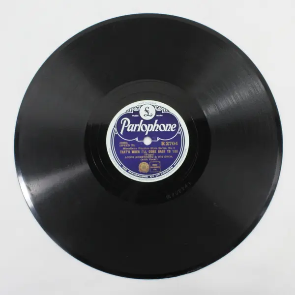 Louis Armstrong Parlophone R2704 78 Hotter Than That/That's When I'll Come Back
