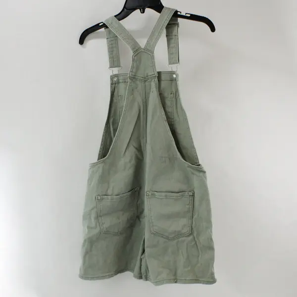 Wallflower Juniors Sage Green Denim Shortalls Medium WNN12607L