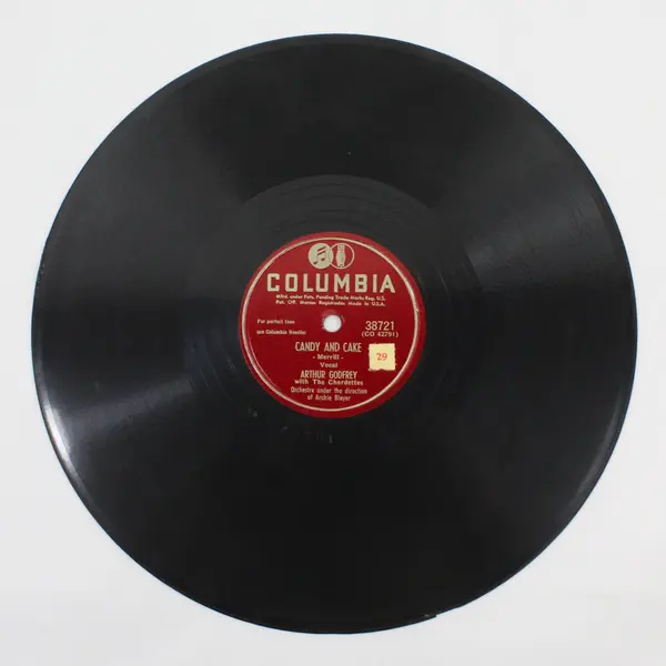 Columbia 38721 Arthur Godfrey Candy & Cake/Dear Old Girl 10" Shellac Record
