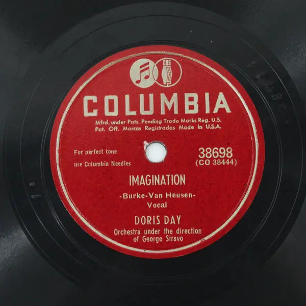 Doris Day Bewitched /Imagination Columbia 78 RPM Shellac Record 38698 (HCO 3765)
