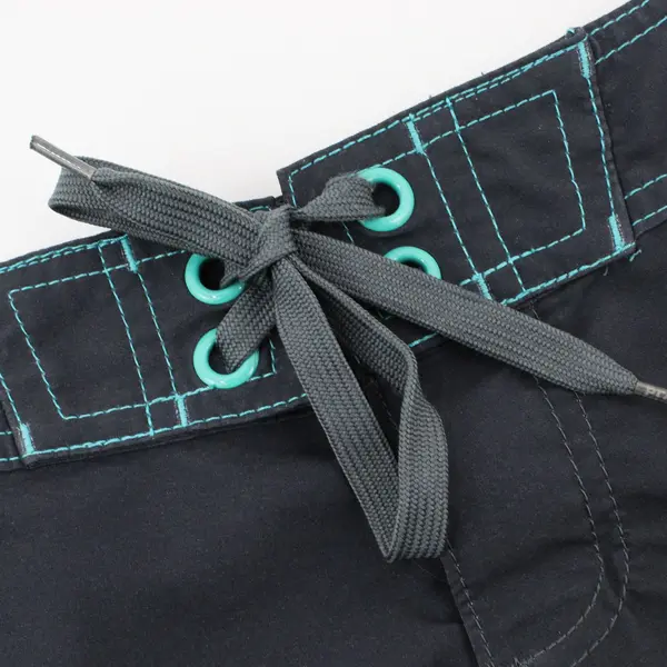 Prana Grey and Yellow-Teal Gradient Floral Design Active Shorts Sz S Y2K Look