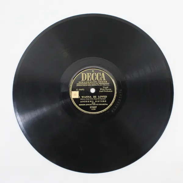 Andrews Sisters Decca 27007 Shellac 78 RPM Out Of The Habit / I Wanna Be Loved