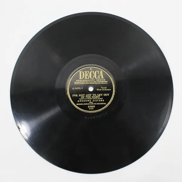 Andrews Sisters Decca 27007 Shellac 78 RPM Out Of The Habit / I Wanna Be Loved