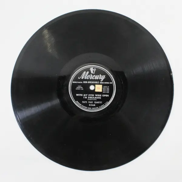 Mercury 5344 Patti Page Qtr 10" 33RPM With My Eyes Wide Open/Oklahoma Blues