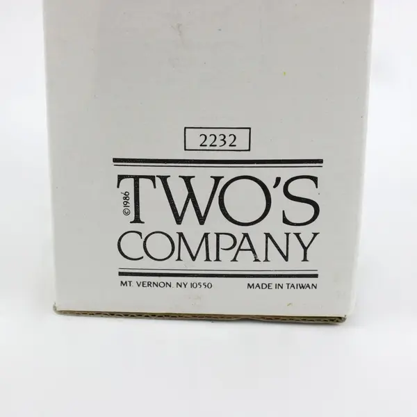 Two's Company Sitting Pretty 2232 Hand-Blown Glass Napkin Rings Set 4 Boxed