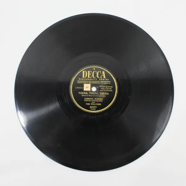  Gordon Jenkins & The Weavers Tzena Tzena Tzena/Goodnight Irene 10" Shellac Reco