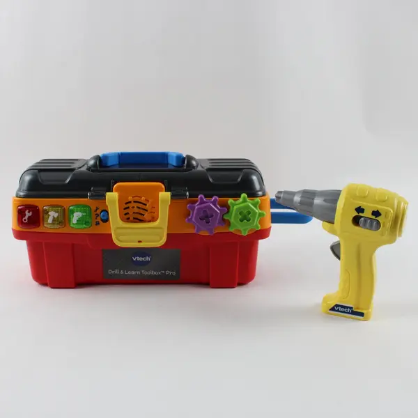 VTech 80-178200 Drill & Learn Toolbox Interactive Toy Used Incomplete