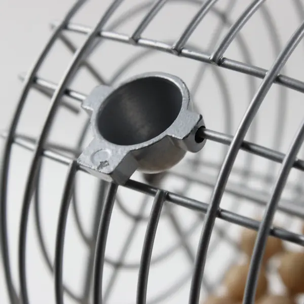 Classic Metal Wire Bingo Cage with Wooden Balls Tabletop Game Set