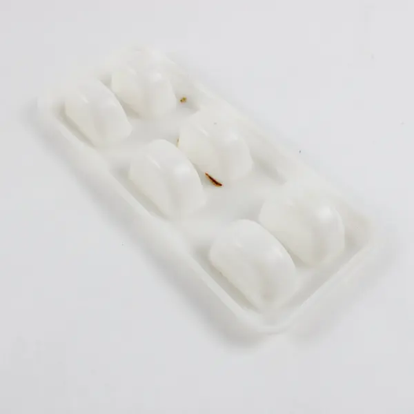 Vintage Tupperware Ice Tups Popsicle Mold Set White Bases Handles Set of 6