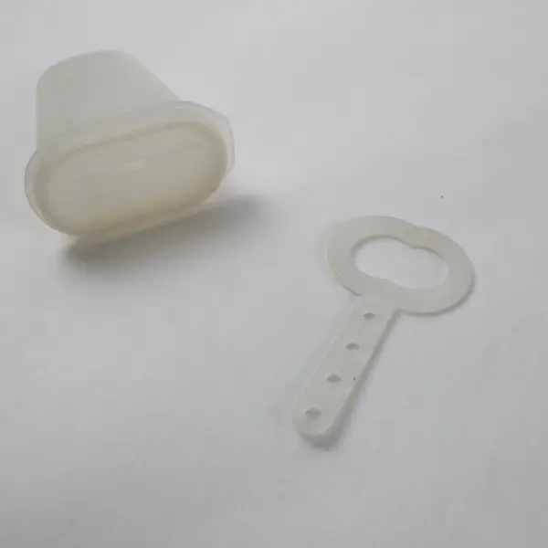 Vintage Tupperware Ice Tups Popsicle Mold Set White Bases Handles Set of 6