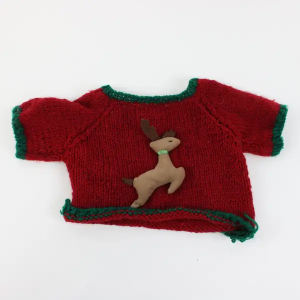 Commonwealth 1990 Holiday Mouse Plush Stuffed Animal Working Music Extra Sweater