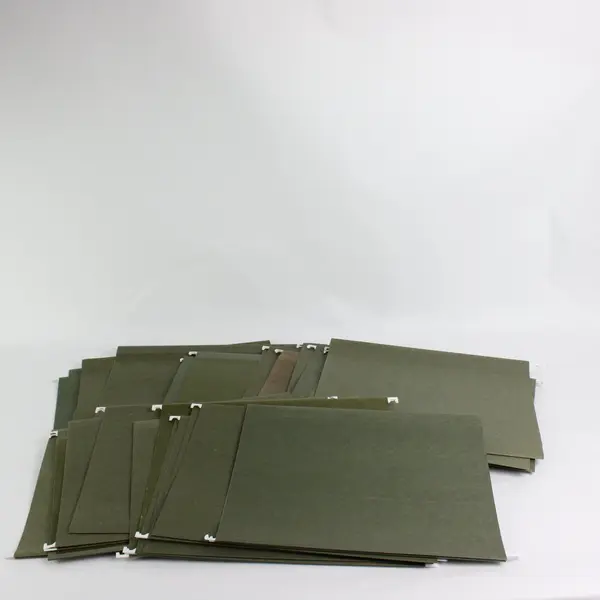 Lot of 32 Green Hanging File Folders Office Document Organizer