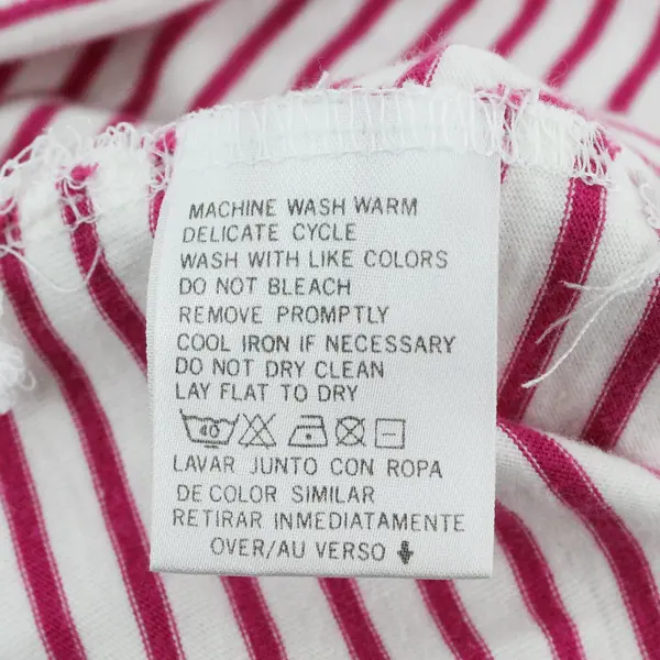 Elisabeth by Liz Claiborne Women's Pink White Striped T-Shirt 2XL