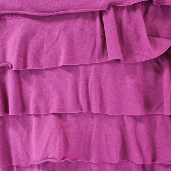Sara Morgan Women's Fuchsia Tiered Sleeveless Tank Top 2XL