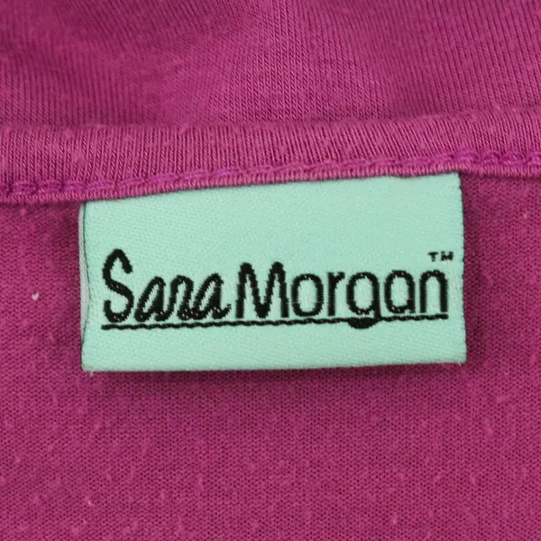 Sara Morgan Women's Fuchsia Tiered Sleeveless Tank Top 2XL