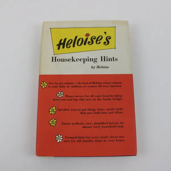 Heloise's Housekeeping Hints 1962 Hardcover Dust Jacket Book Club Edition