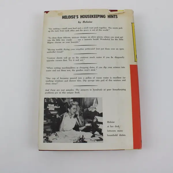 Heloise's Housekeeping Hints 1962 Hardcover Dust Jacket Book Club Edition