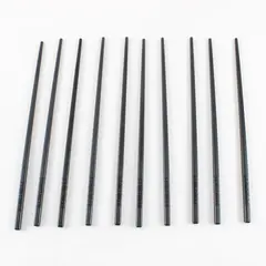 Stainless Steel Chopsticks Set 5 Pairs Black Reusable Dishwasher Safe