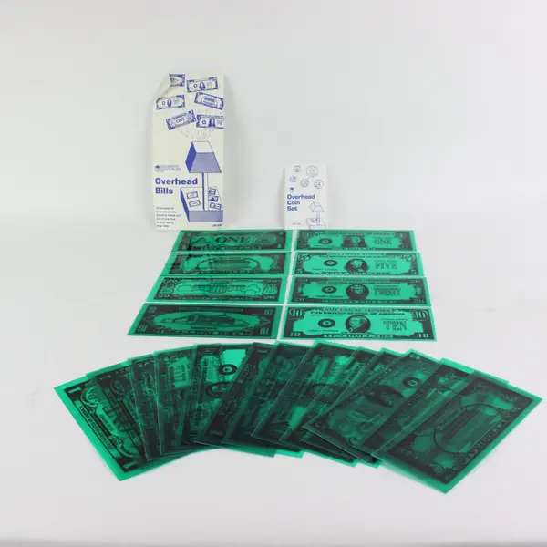 Learning Resources Overhead Bills LER 635 Projector Transparencies Classroom