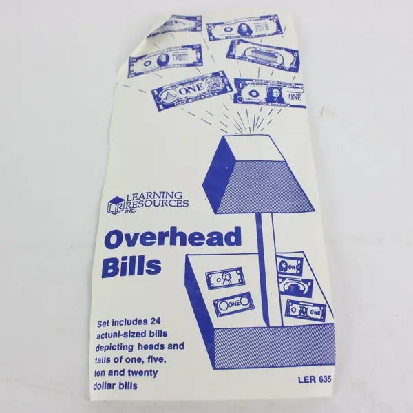 Learning Resources Overhead Bills LER 635 Projector Transparencies Classroom