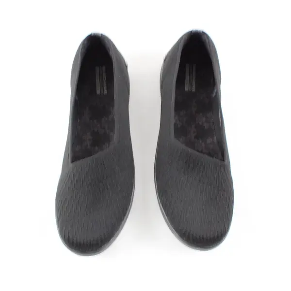 Skechers Goga Mat Stretch Fit Women's Shoes Black Size 9.5