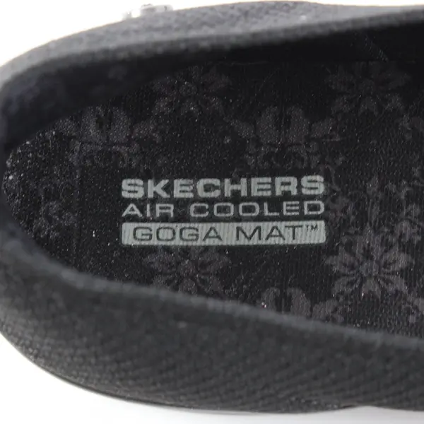 Skechers Goga Mat Stretch Fit Women's Shoes Black Size 9.5