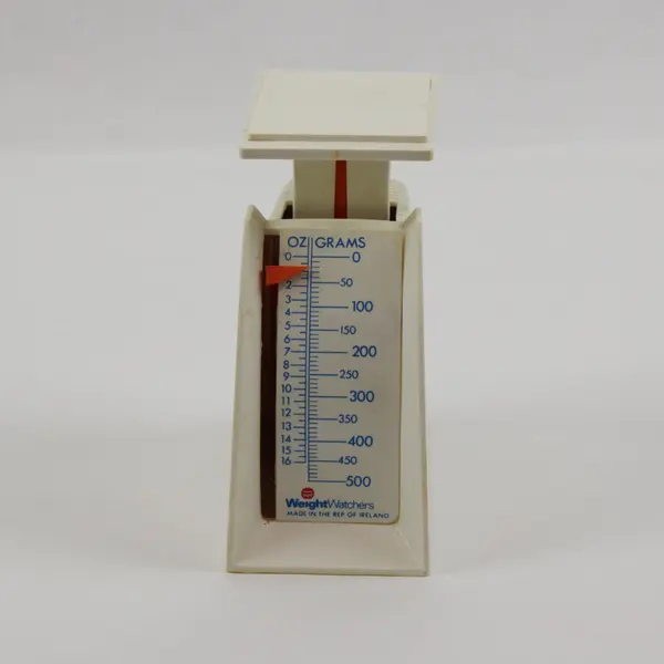 Weight Watchers Vintage Mechanical Dietetic Kitchen Scale White Food Portion