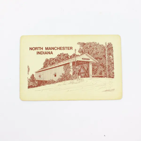 Lot of 2 Playing Card Decks North Manchester Indiana & Linnaea Borealis