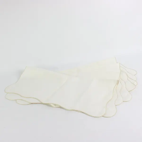 Lot of 6 Table Napkins & Hot Roll Linens White Red Blue Dining