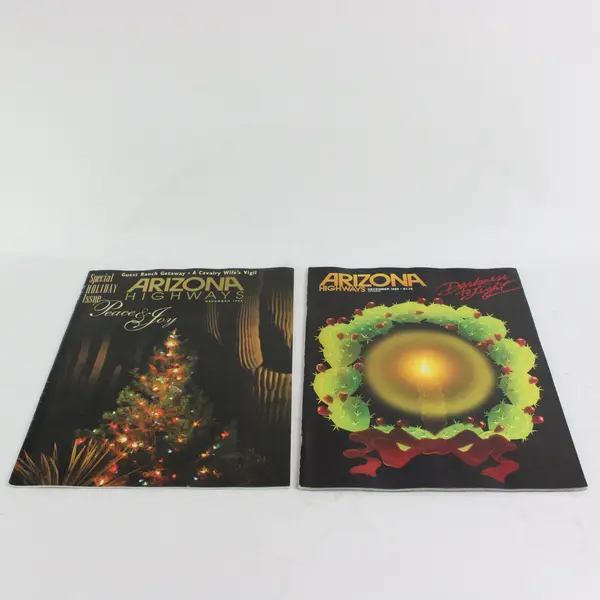 Lot of 2 Arizona Highways Holiday Magazines Issues