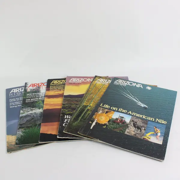 Lot of 6 Arizona Highways Magazines Pre-Owned Good Condition