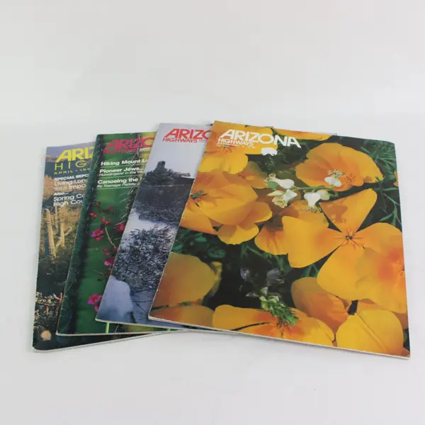 Lot of 4 Arizona Highways Travel Magazines Mar 1980 Dec 1984 Sep 1985 Apr 1986