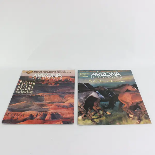 Lot of 2 Arizona Highways Magazines Travel History Culture