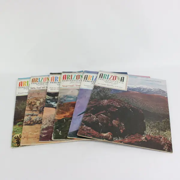 Lot of 6 Arizona Highways Magazines 1970 Vintage Good Condition Issues