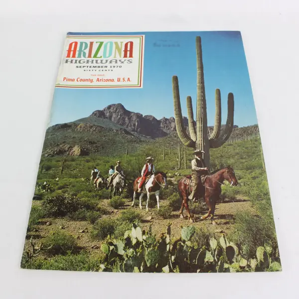 Lot of 3 Arizona Highways Magazines Apr Jun Sep 1970 Acceptable Condition