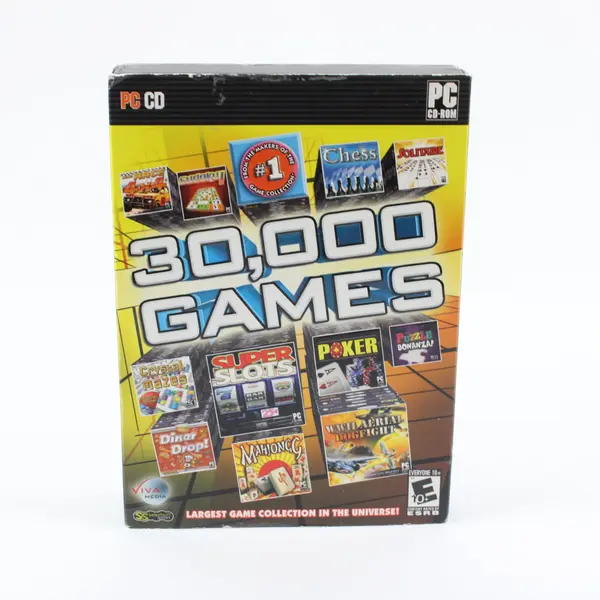 30,000 Games for PC CD-ROM 2007 Large Casual Game Collection
