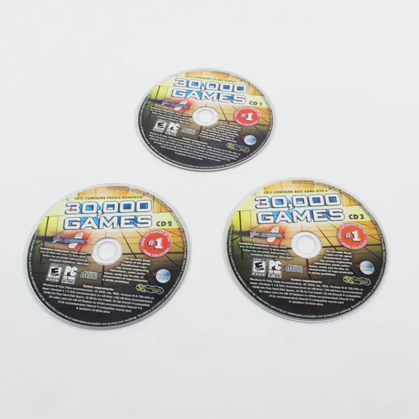 30,000 Games for PC CD-ROM 2007 Large Casual Game Collection