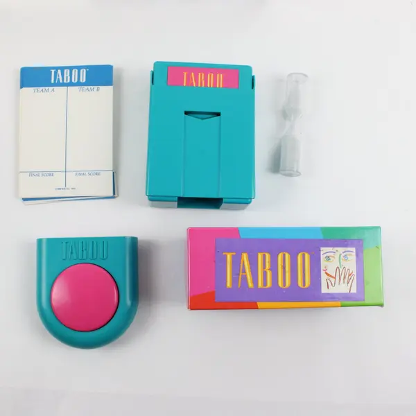 Milton Bradley Taboo Board Game The Game of Unspeakable Fun Complete