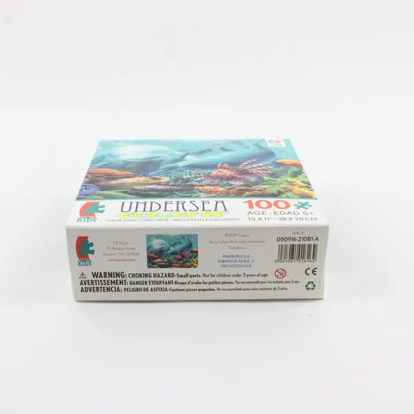 Ceaco Undersea Glow-in-the-Dark Jigsaw Puzzle 100pc Age 5+ MPN 050916-21081-A