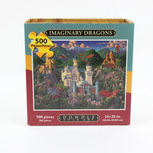 Dowdle Imaginary Dragons 500-Piece Jigsaw Puzzle Eric Dowdle Folk Art