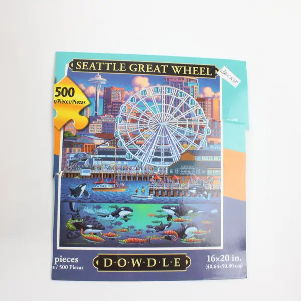 Dowdle Seattle Great Wheel 500 Piece Jigsaw Puzzle  Opened Box