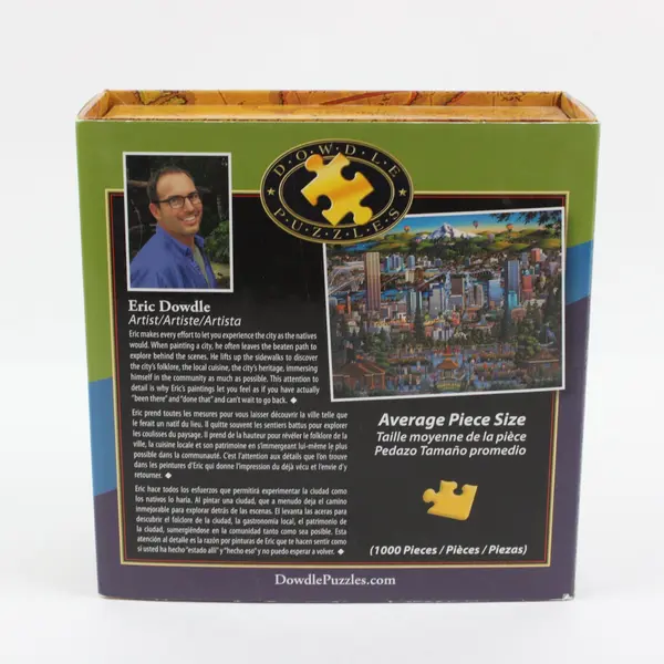 Eric Dowdle Portland City of Roses 1000 Piece Jigsaw Puzzle 19.25x26.625