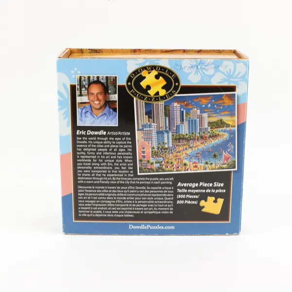Eric Dowdle Waikiki Hawaii 500 Piece Jigsaw Puzzle Honolulu Beach Cityscape