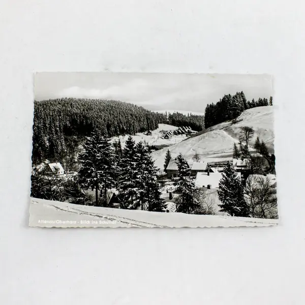 Vintage 1950s Schultal Valley Altenau Germany RPPC Postcard