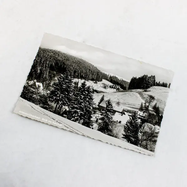 Vintage 1950s Schultal Valley Altenau Germany RPPC Postcard
