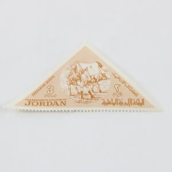 Lot Of 4 Jordan 1964 Boy Scouts Triangle Stamps Mint Hinged 