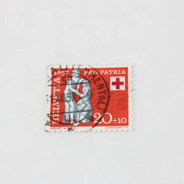 Lot Of 3 Switzerland 1957 Red Cross Stamps SC #B262-64 Used